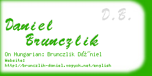 daniel brunczlik business card